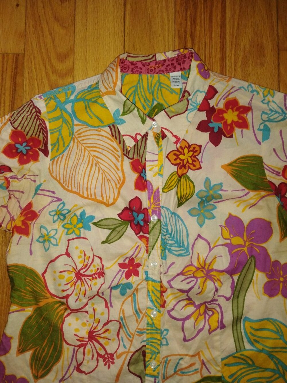 IZod Brand Hawaiian Shirt Ladies